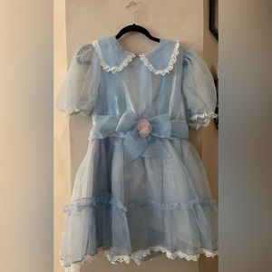 Baby Blue Baby Doll Dress